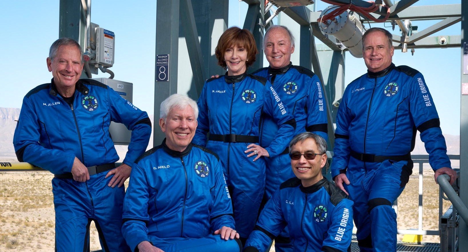 Blue Origin fourth flight crew photo.