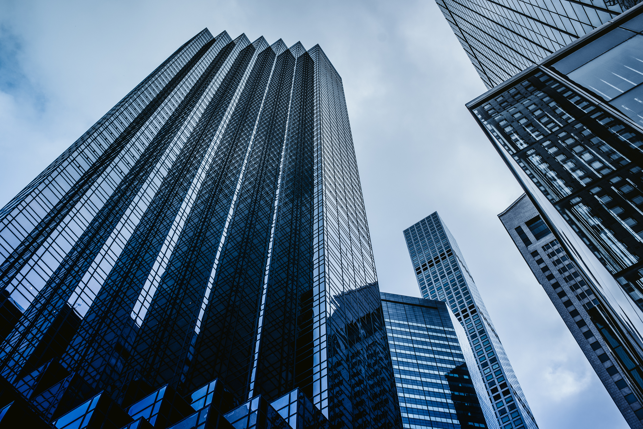 Commercial office buildings.