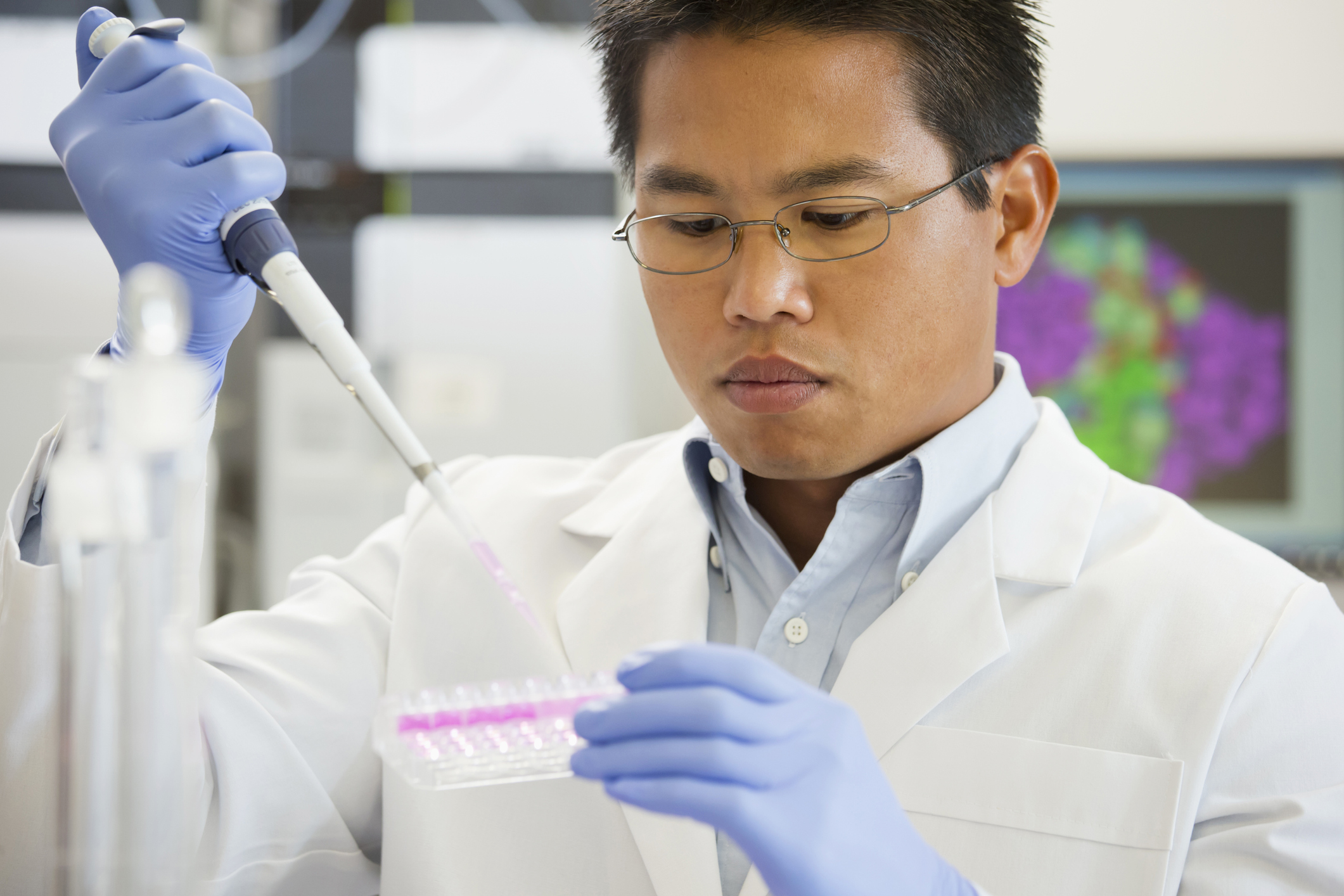 Lab Technician Biotech Researcher Drug Clinical Trial Getty