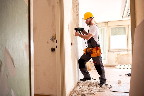 contractor working on a home project.