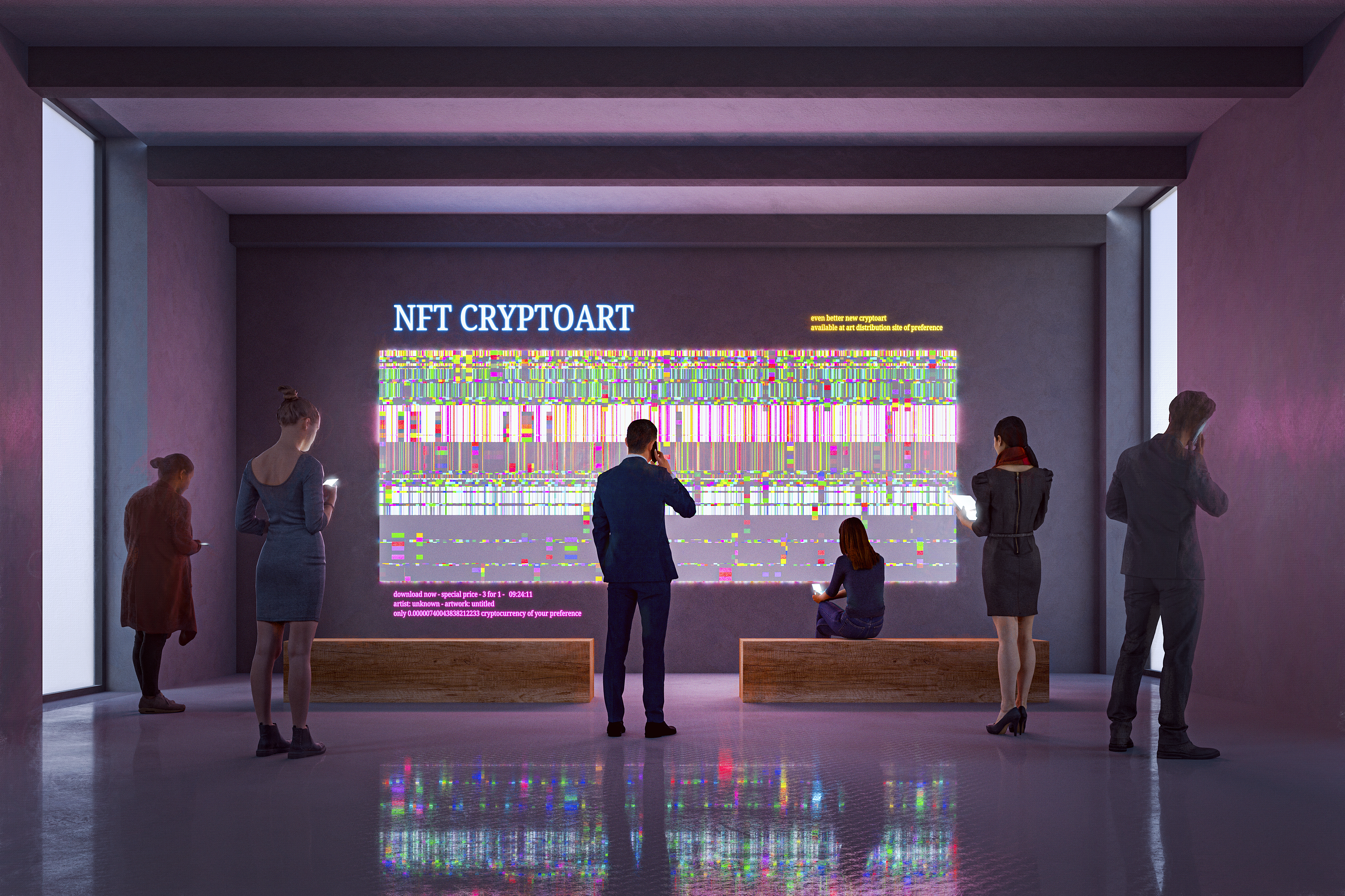NFT cryptoart gallery