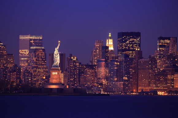Picture of New York City skyline