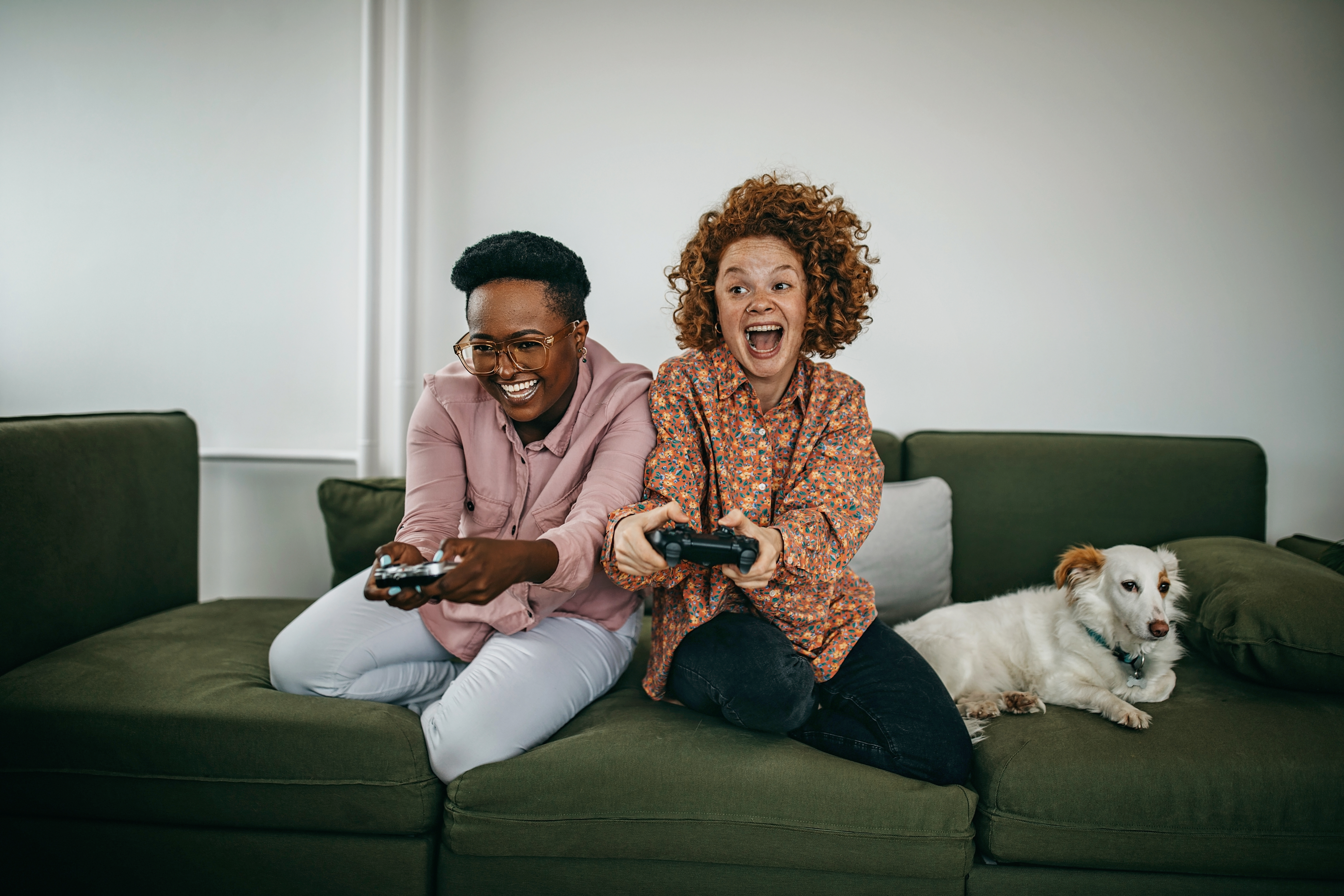 gaming video games couple fun playful