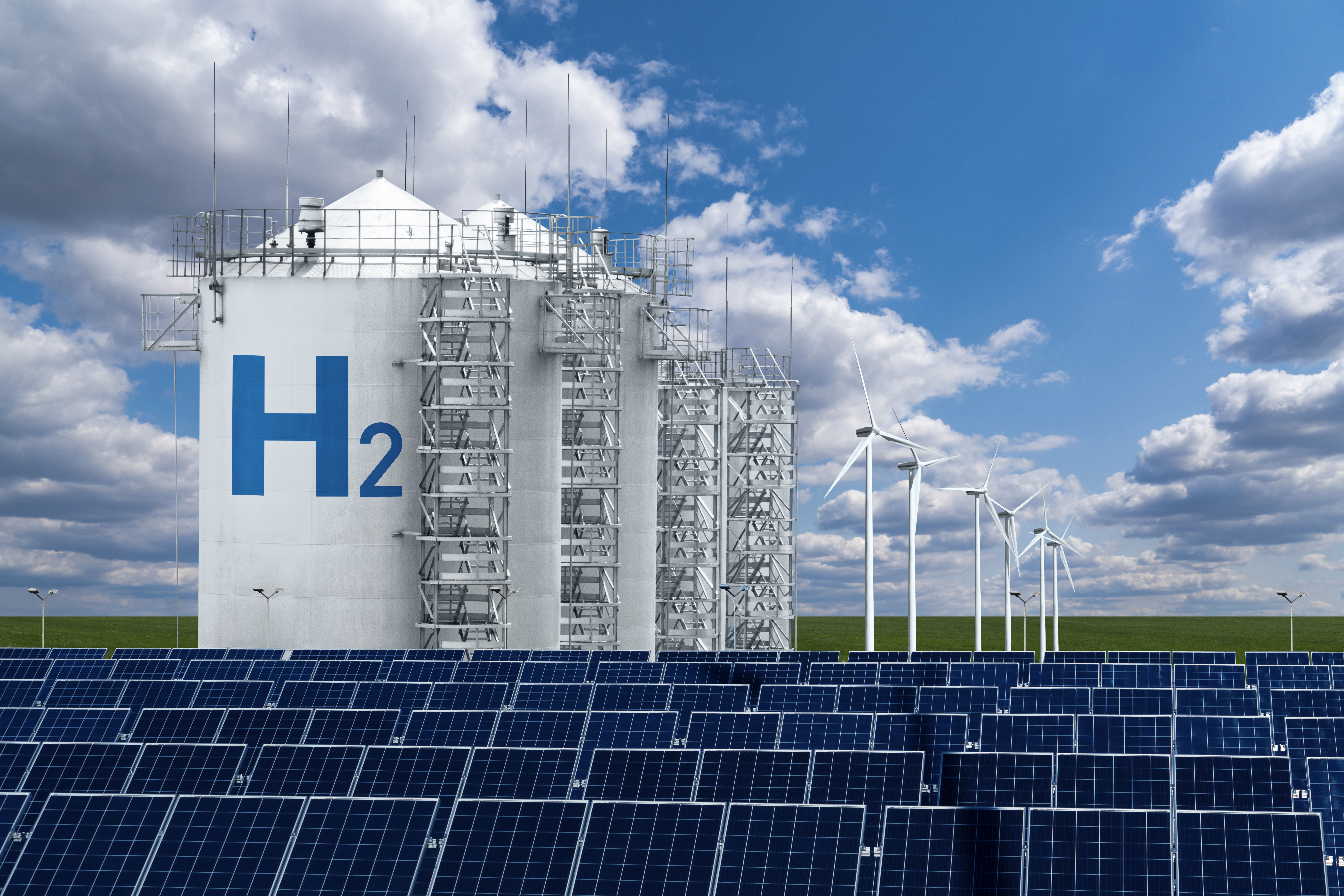 hydrogen energy silo cells factory renewable energy