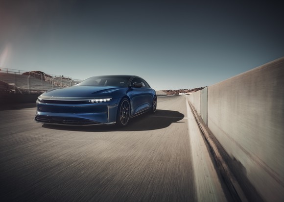 A Lucid Sapphire car. 