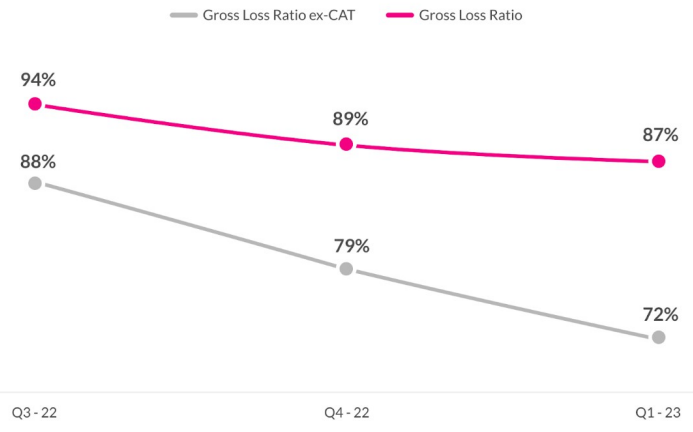 Lemonade loss ratio.