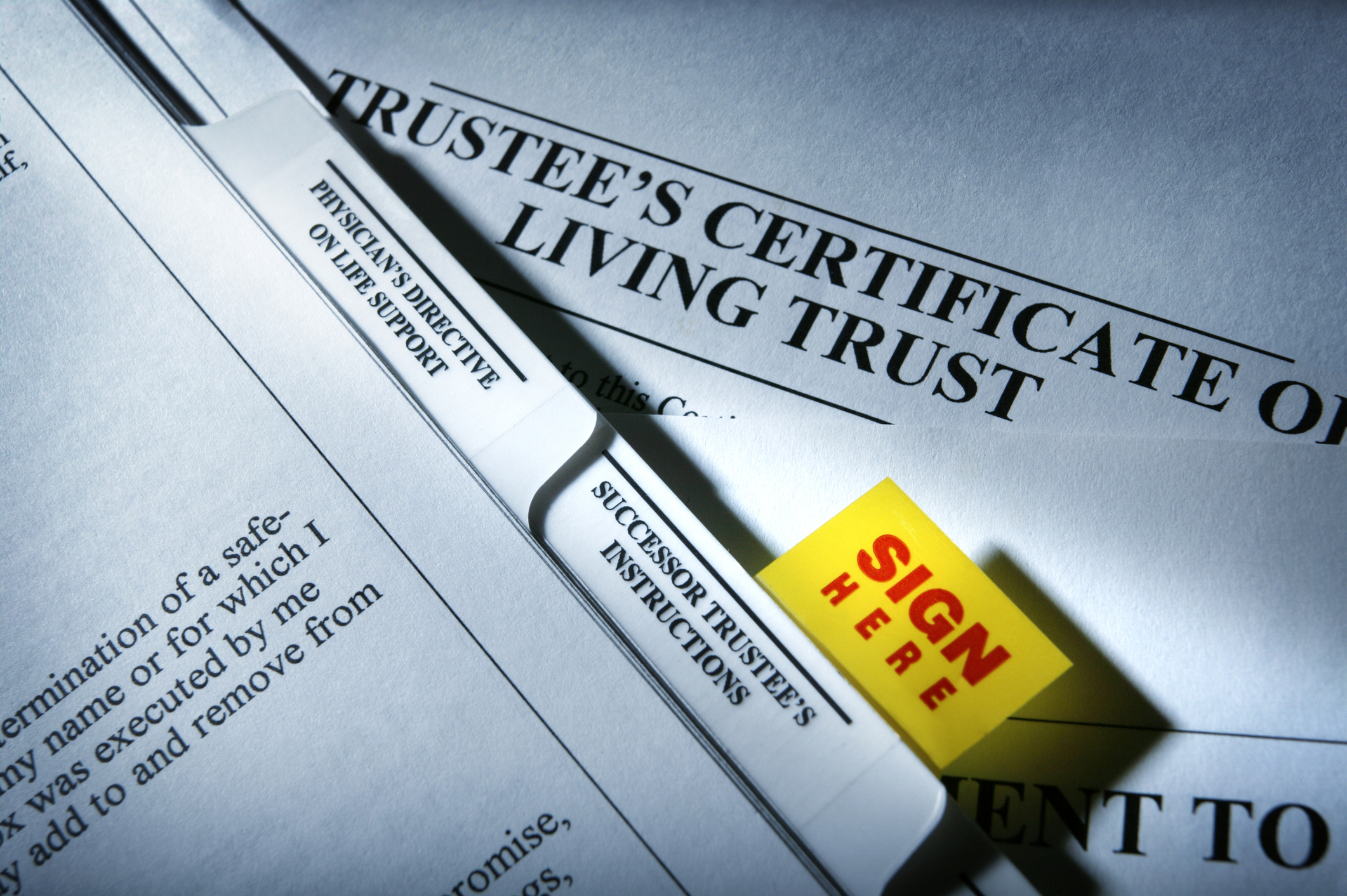 Living trust documents.