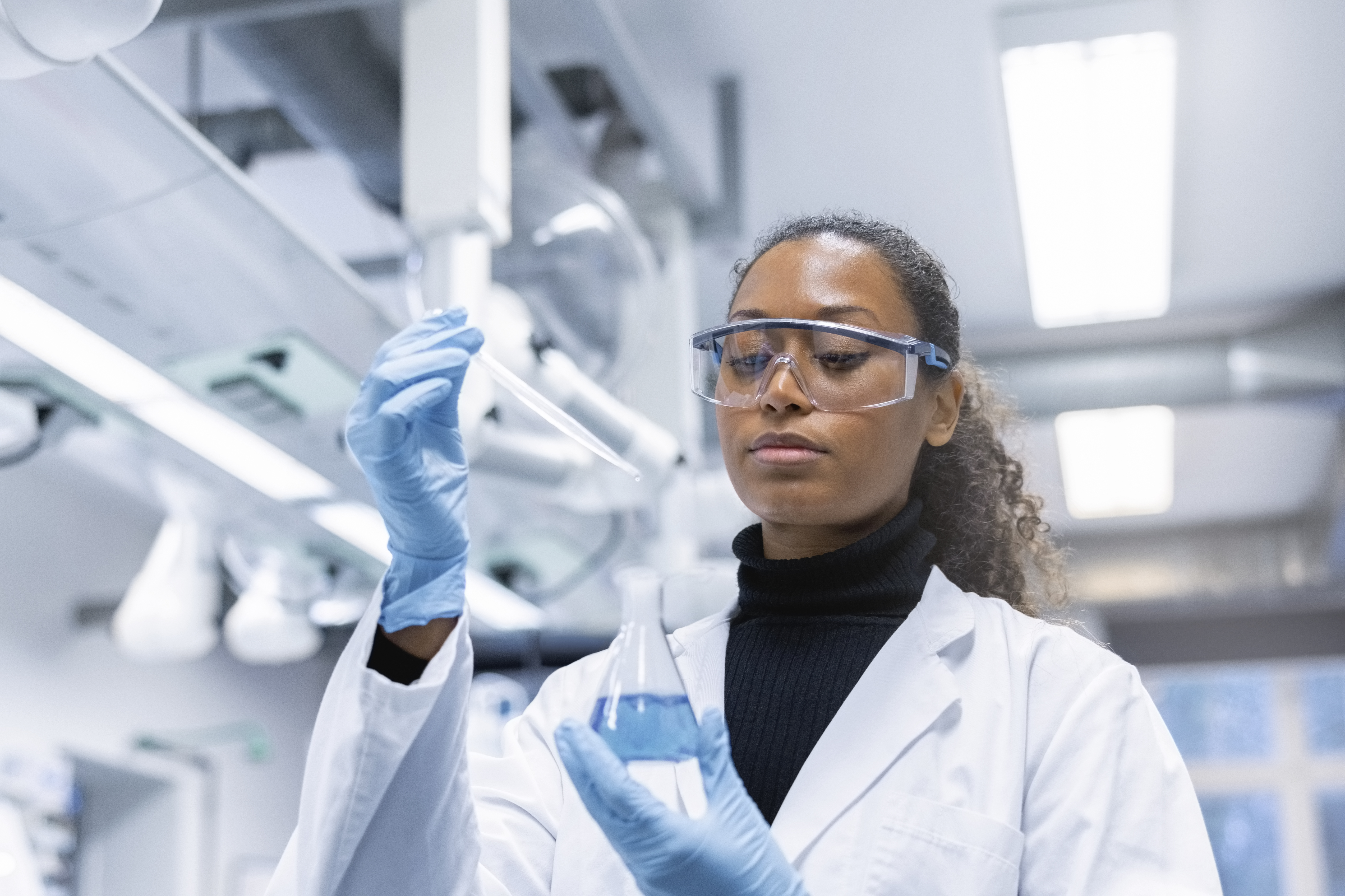 person in lab