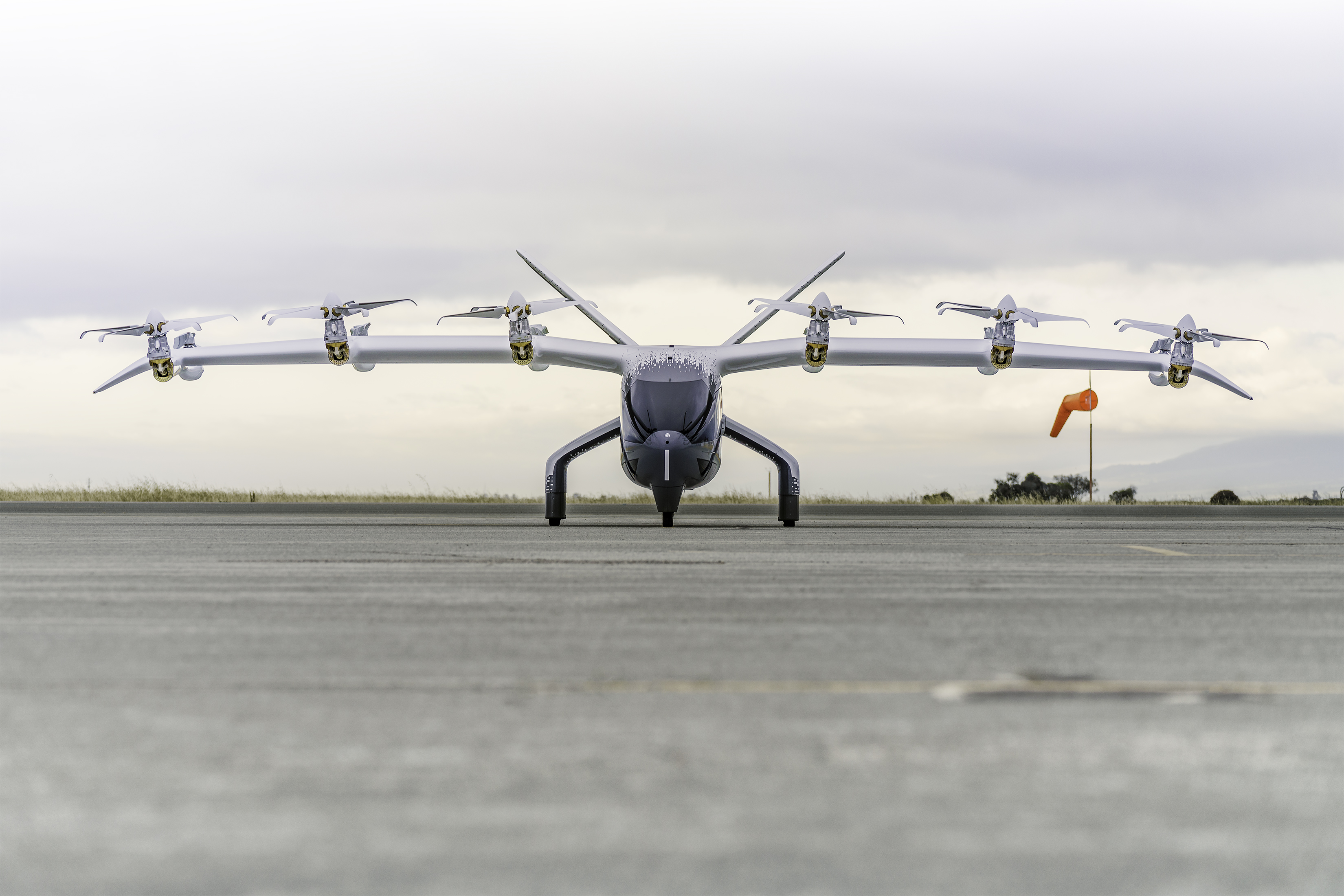 Archer Aviation's Midnight aircraft on the tarmac.