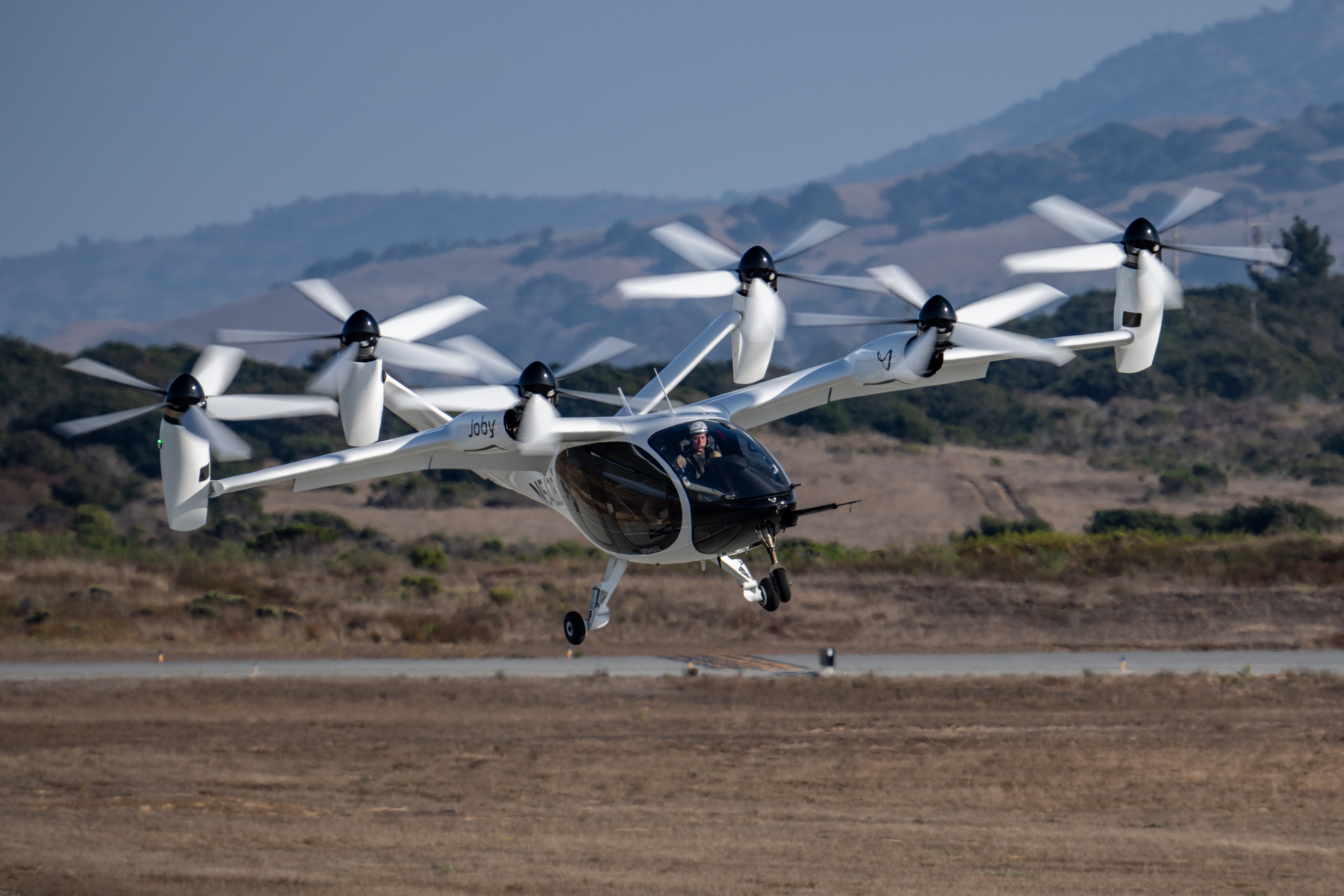 An image shows Joby's S4 eVTOL aircraft.