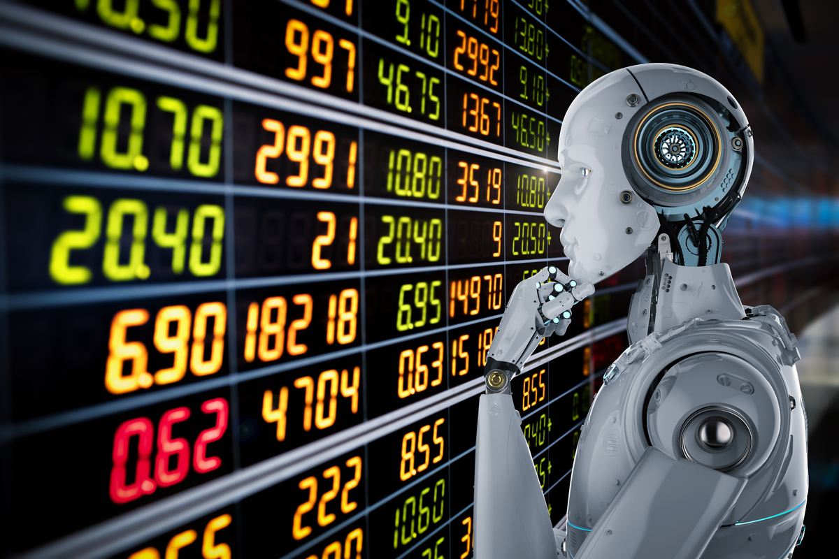 robot considering stock prices