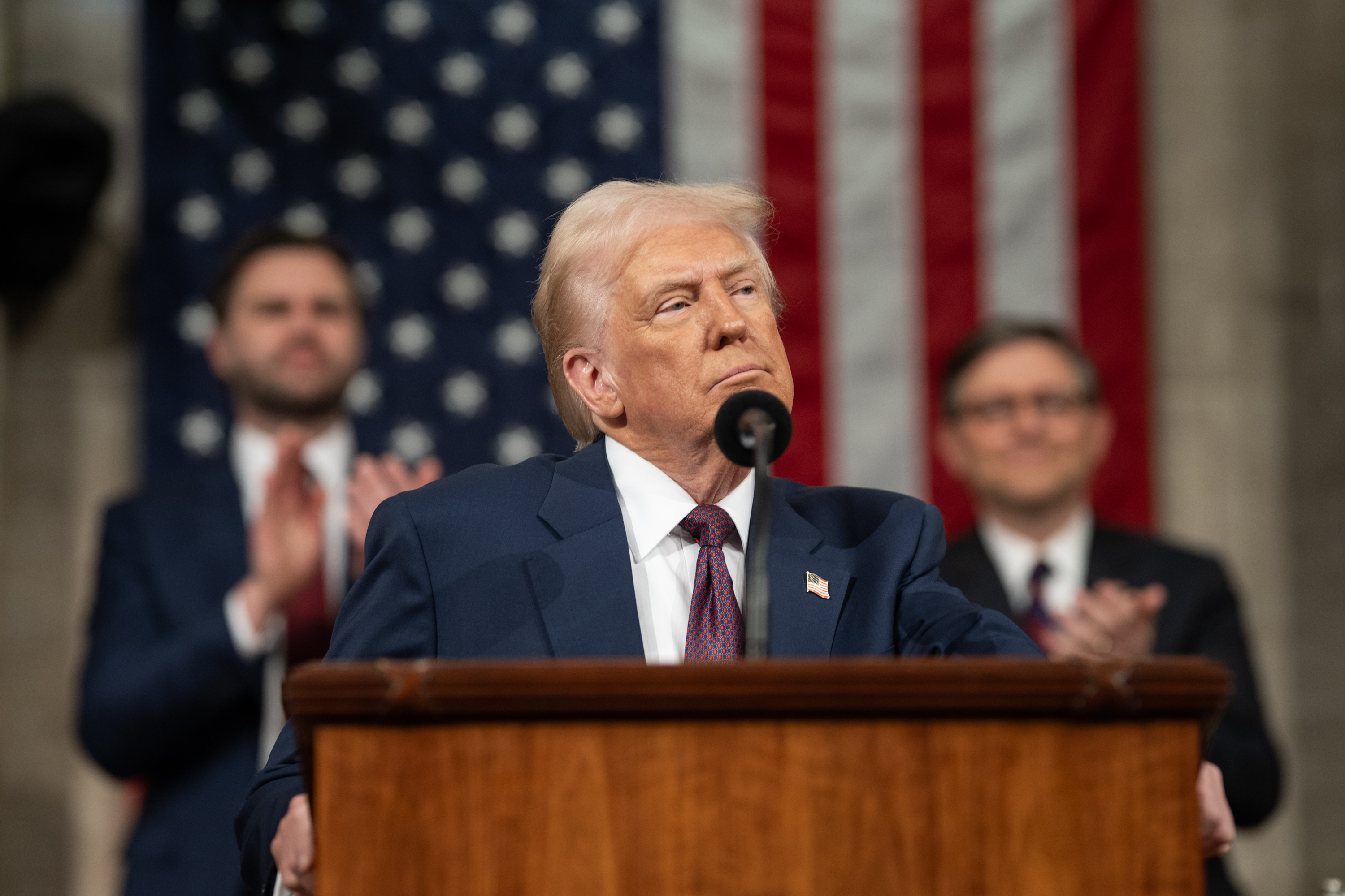 President Donald J. Trump addresses Congress.