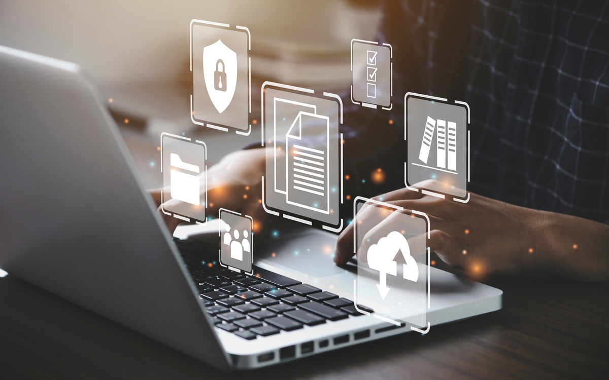 tech computer cloud digital icons