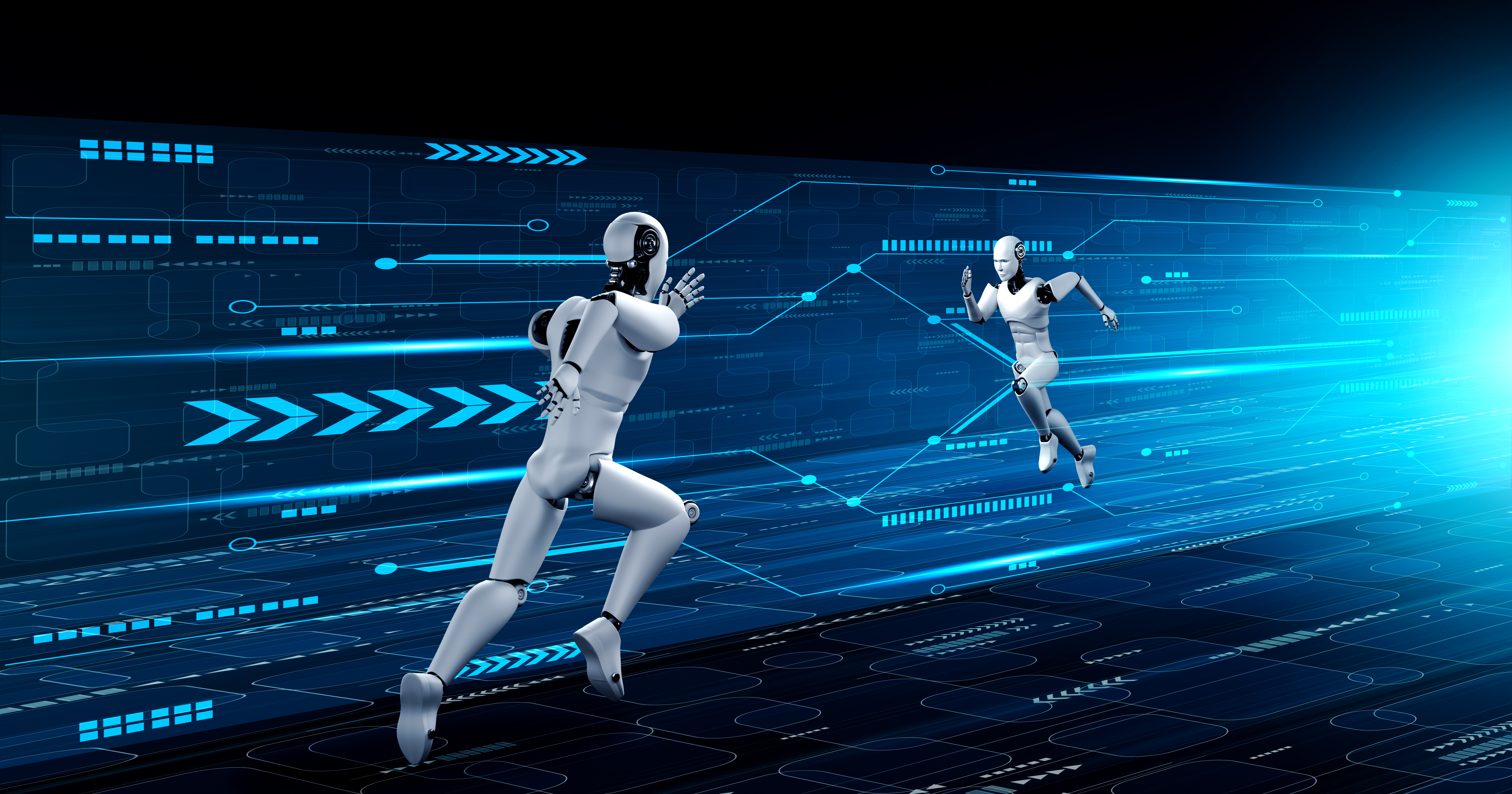 Two robots racing 1287403819