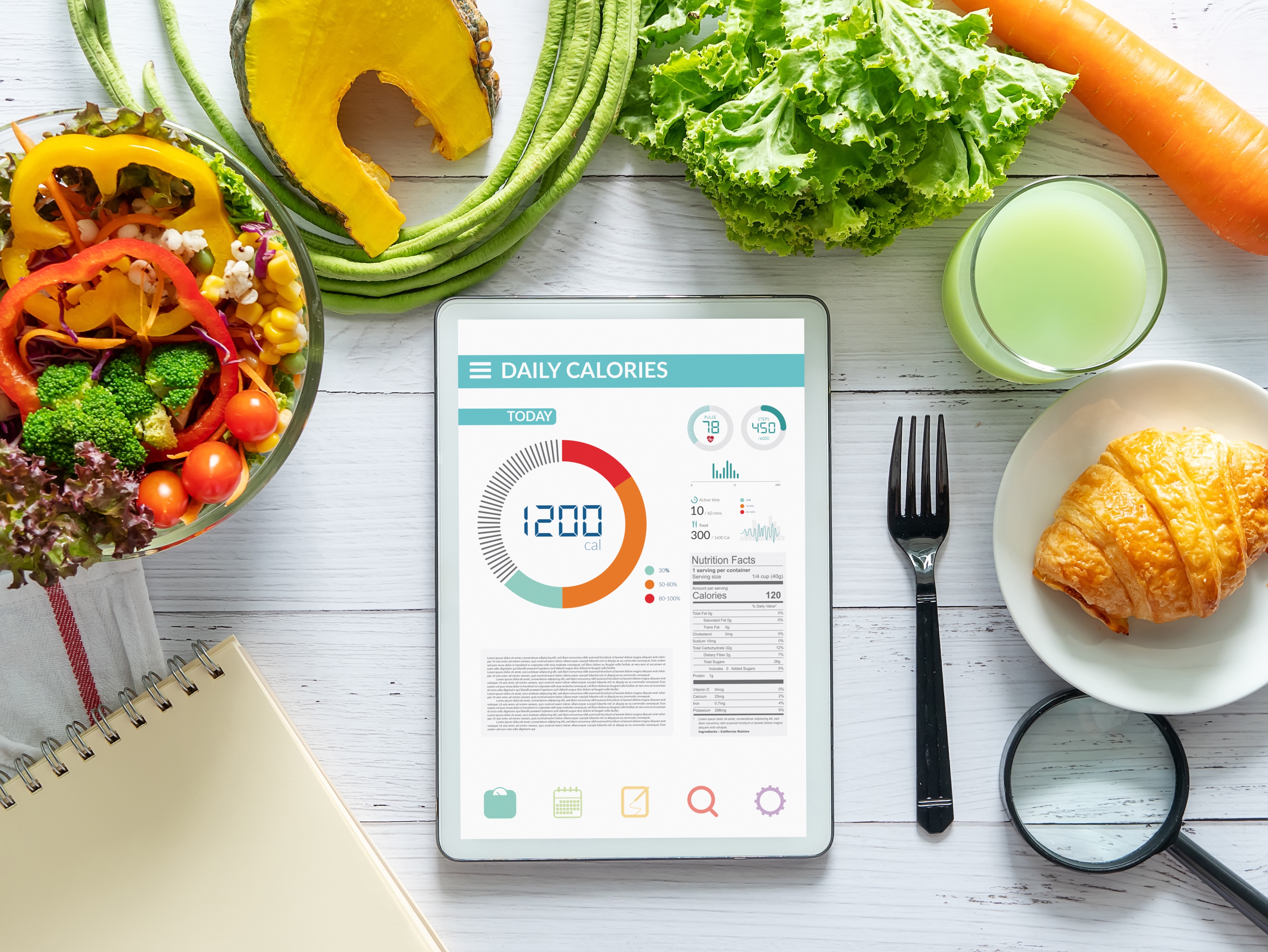 nutrition tracking health wellness exercise