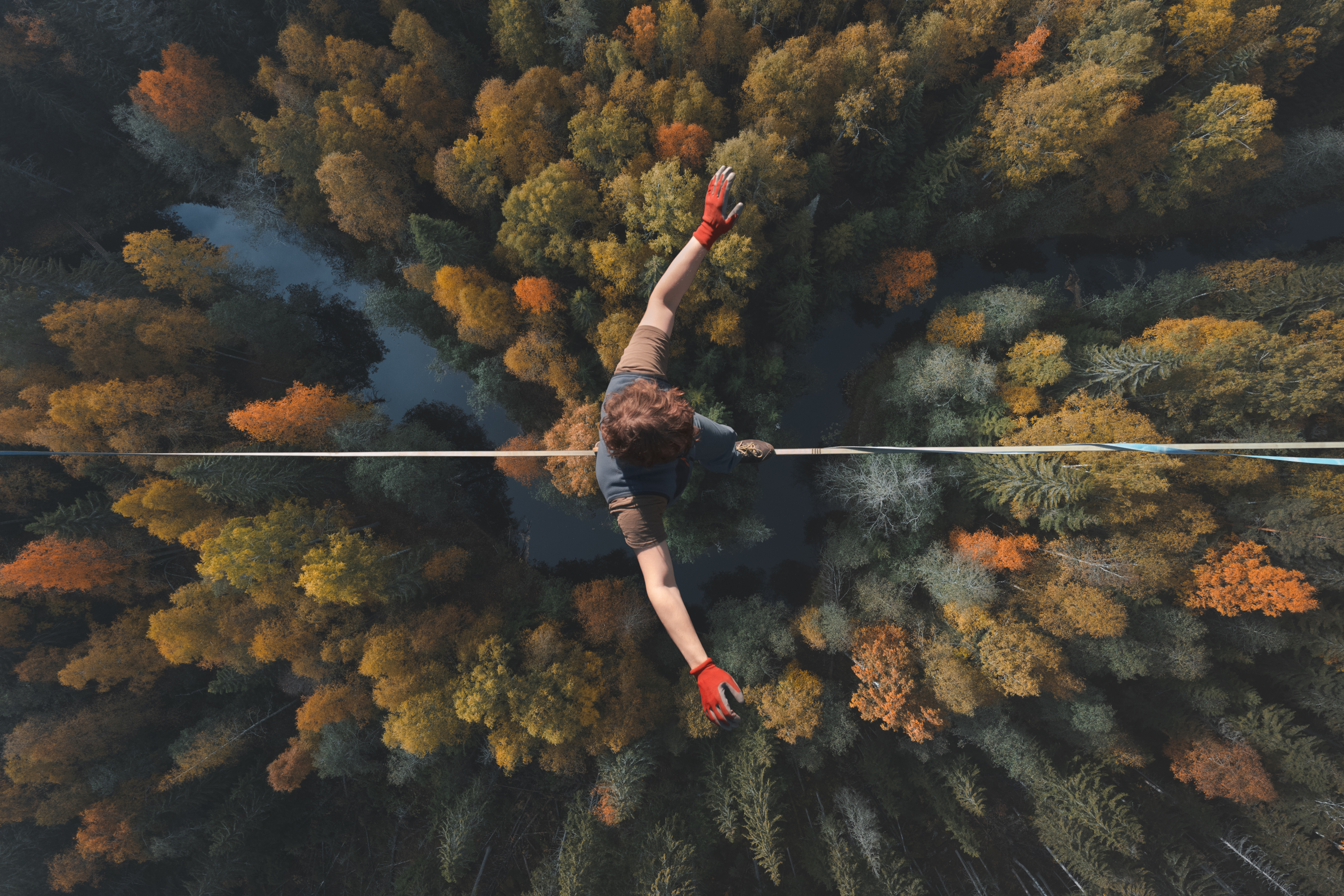 Tightrope balance risky 1454792457