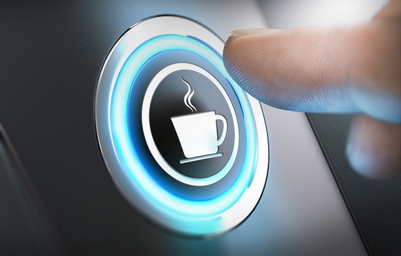 Coffee maker button