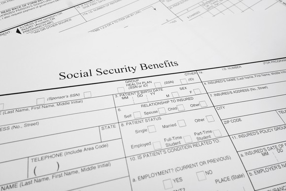 Social Security benefits form