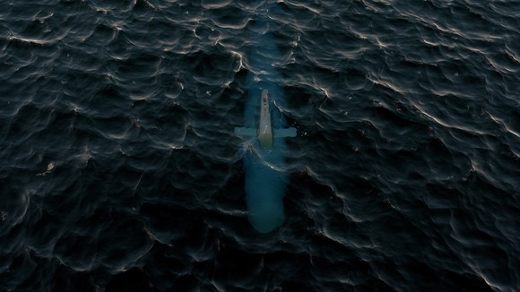 Submerged submarine