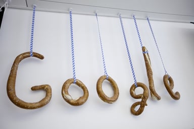 GOOG Munich pretzel logo