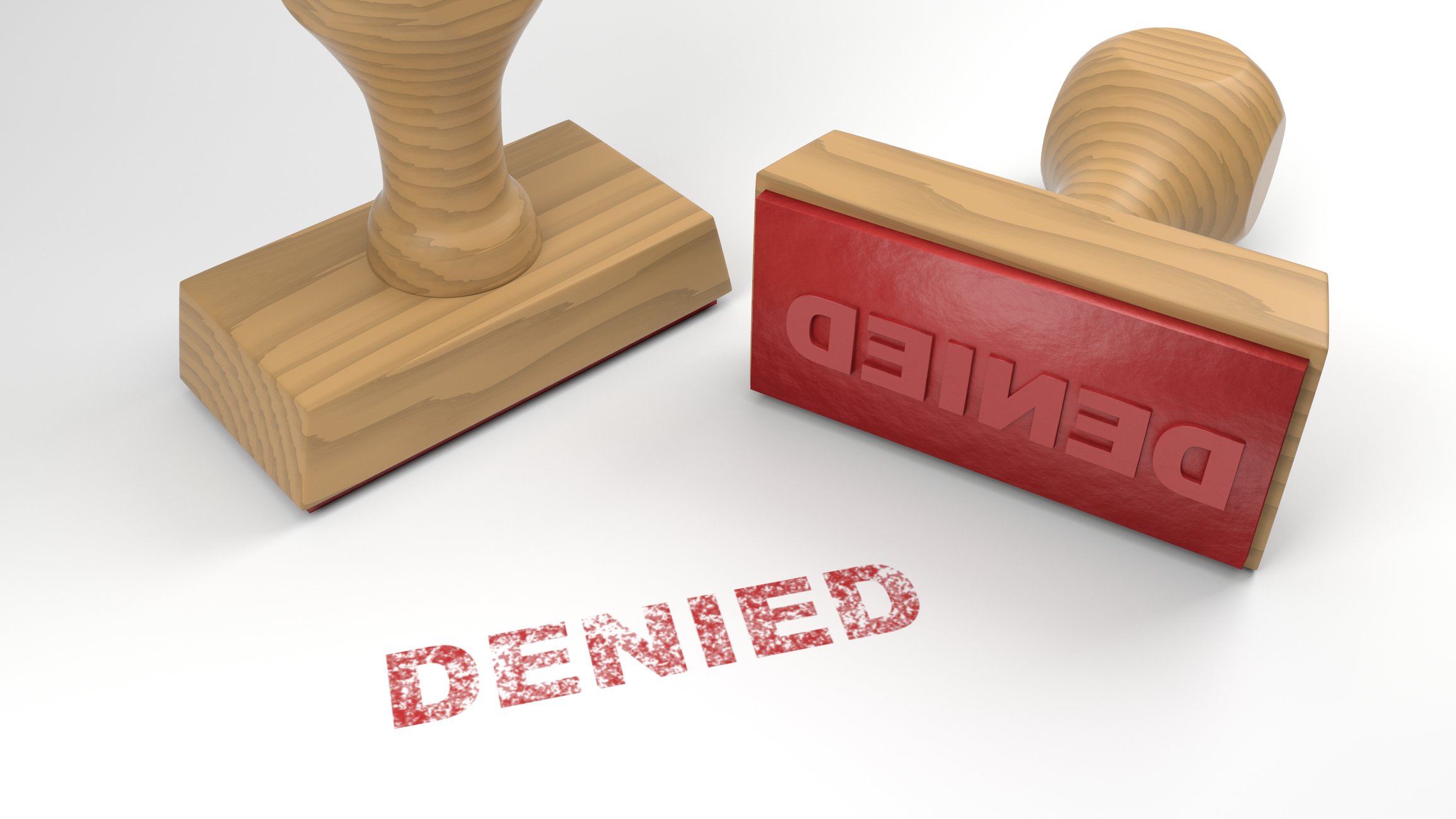 DENIED stamp in red ink