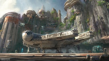 Star Wars Land Mock Up