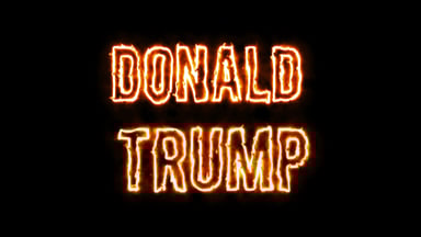 Donald Trump name rendering