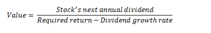 how to calculate a stock's price