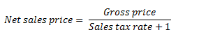 How Do I Calculate The Sales Price When The Sales Tax Rate And Gross Price Are Known The Motley Fool