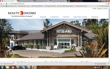 realty income rite aid drug store