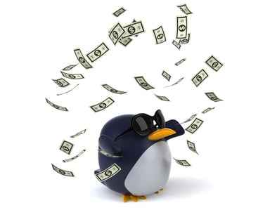 Linux penguin cash