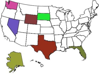 States with no income taxes