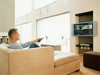 getty images cable tv watching