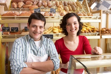 Getty - self-employed bakery couple