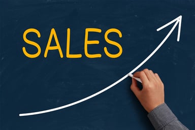 sales growth -- blackboard simple getty