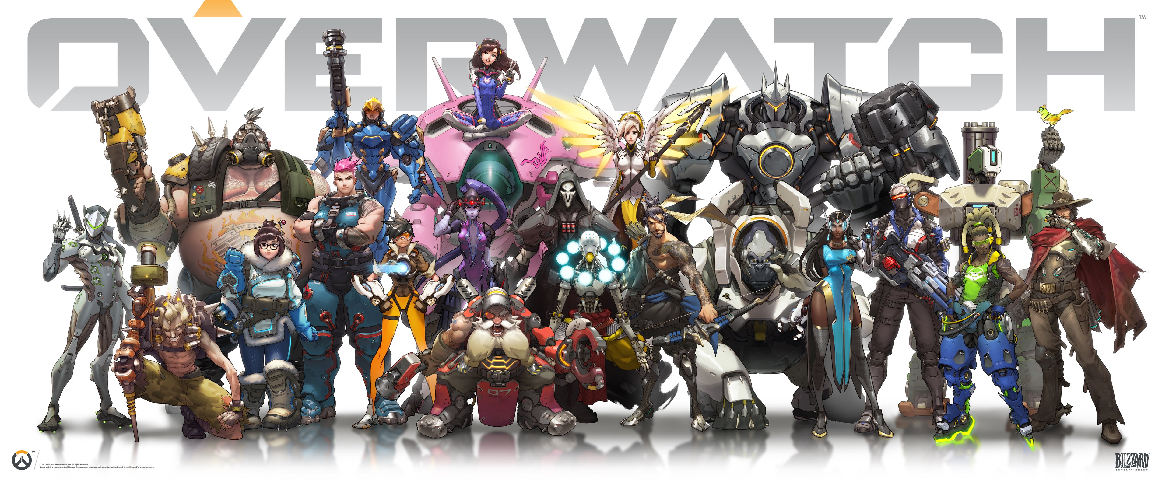 Characters from the Overwatch game
