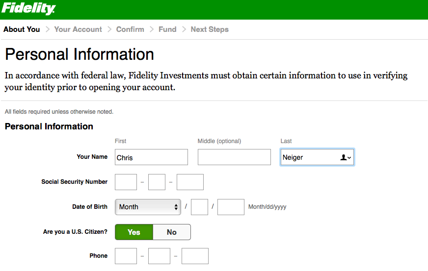 How To Sign Up For A Fidelity Brokerage Account A Step By Step Guide The Motley Fool