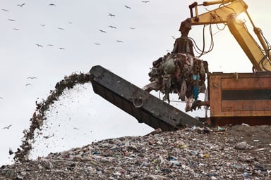 GettyImages Trash Conveyor and Landfill Crane