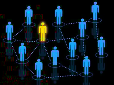 human network connection people peer to peer