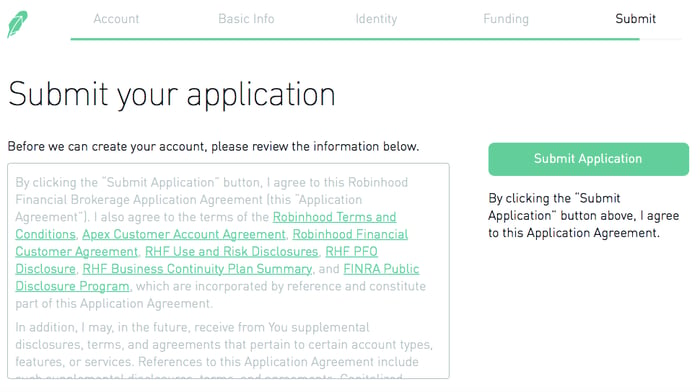 How To Sign Up For A Robinhood Brokerage Account A Step By Step - image source author screenshot of robinhood site