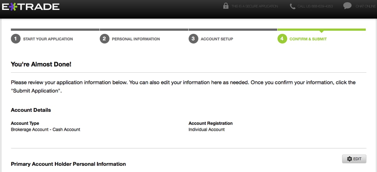How To Sign Up For An E Trade Brokerage Account A Step By Step