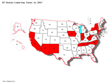 States lower taxes 2017