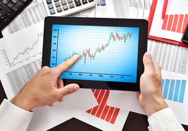 141 stock chart up getty