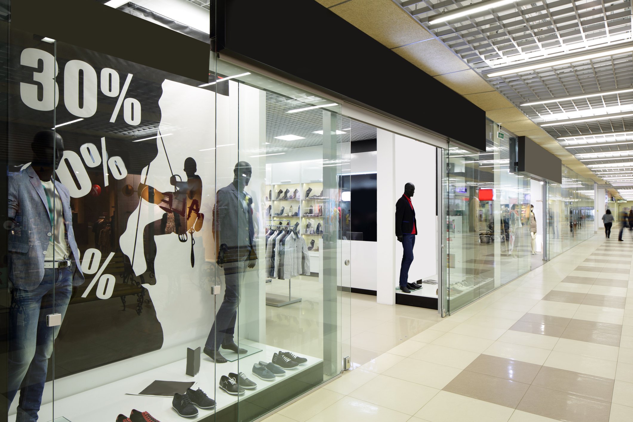 A storefront in a mall.