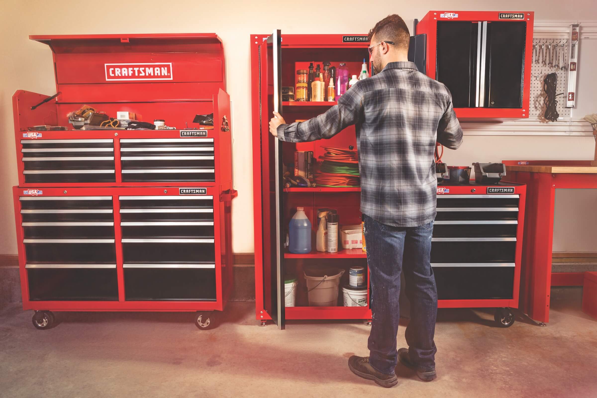 Craftsman 32-inch-wide freestanding tall garage storage cabinet