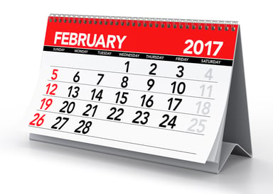 February 2017 Calendar