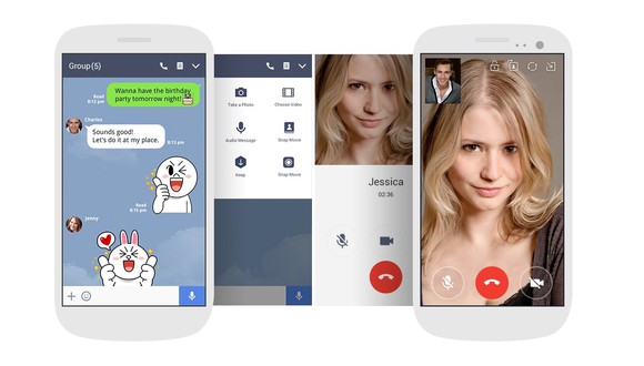 Like Facebook, Line lets users make VoIP calls.