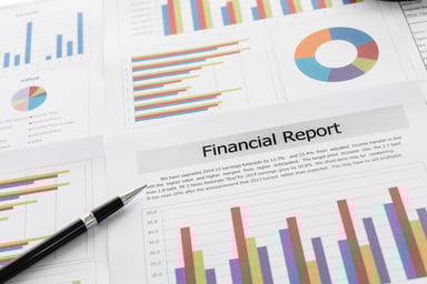 financial report charts