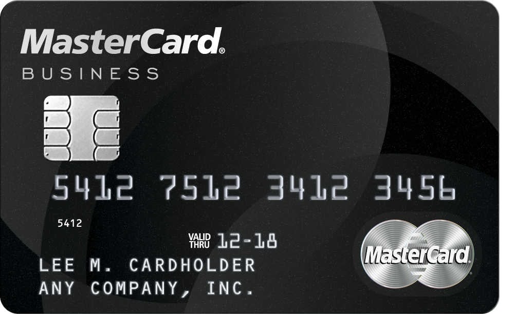 Generic MasterCard business credit card