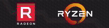 amd ryzen radeon logos